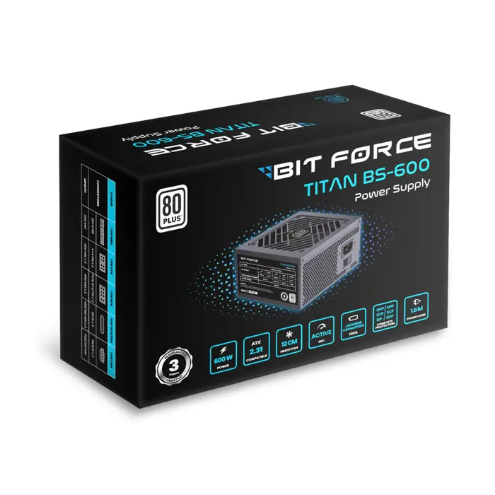 BIT FORCE napajanje 600W 80+ TITAN BS-600 ATX2.31, 76218