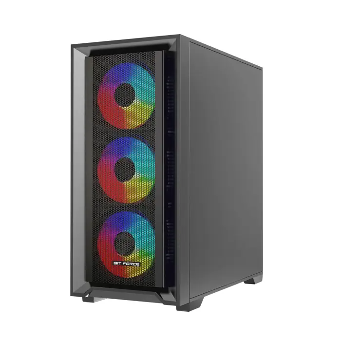 Bit Force VOLTRON ARGB-C4 Gaming Midi Tower ATX kućište bez napajanja, crno, 75306