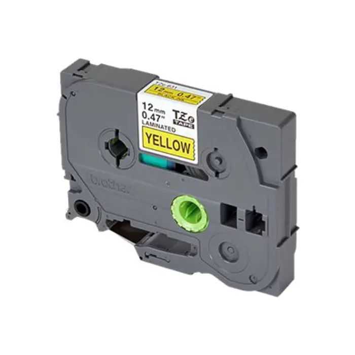 BROTHER TZE631 tape black/yellow 12mm 8m