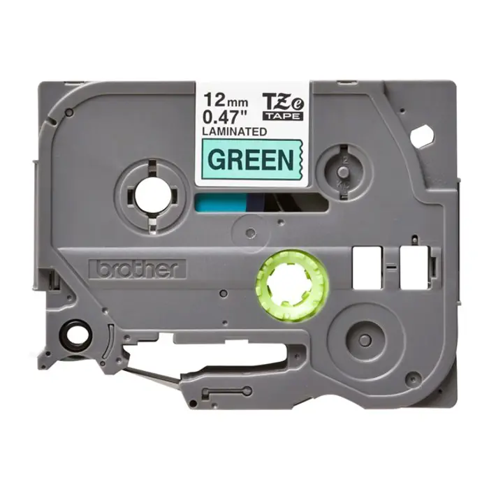BROTHER TZE731 tape black/green 12mm 8m