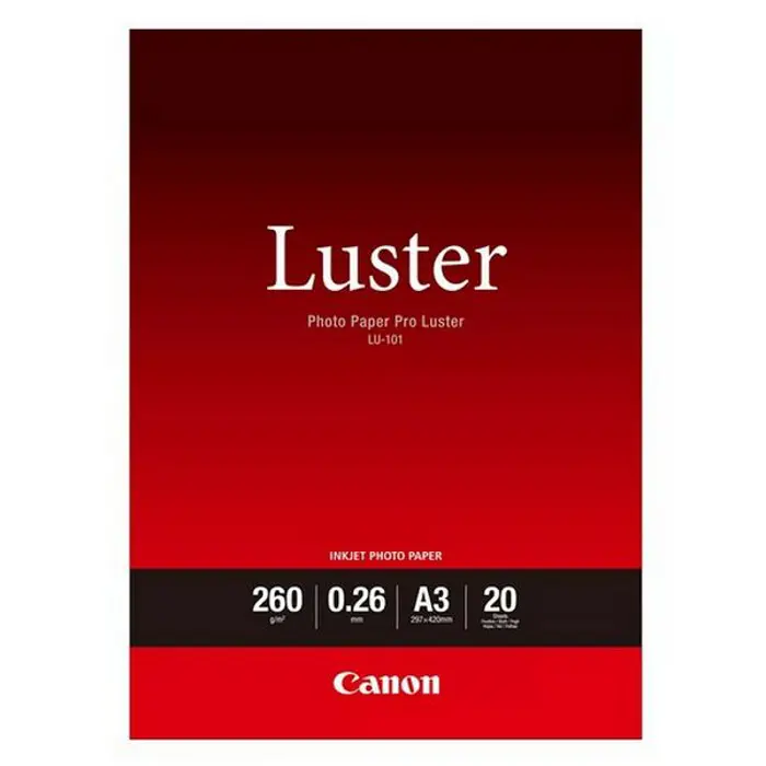 Canon Photo Luster Paper LU101 - A3- 20L