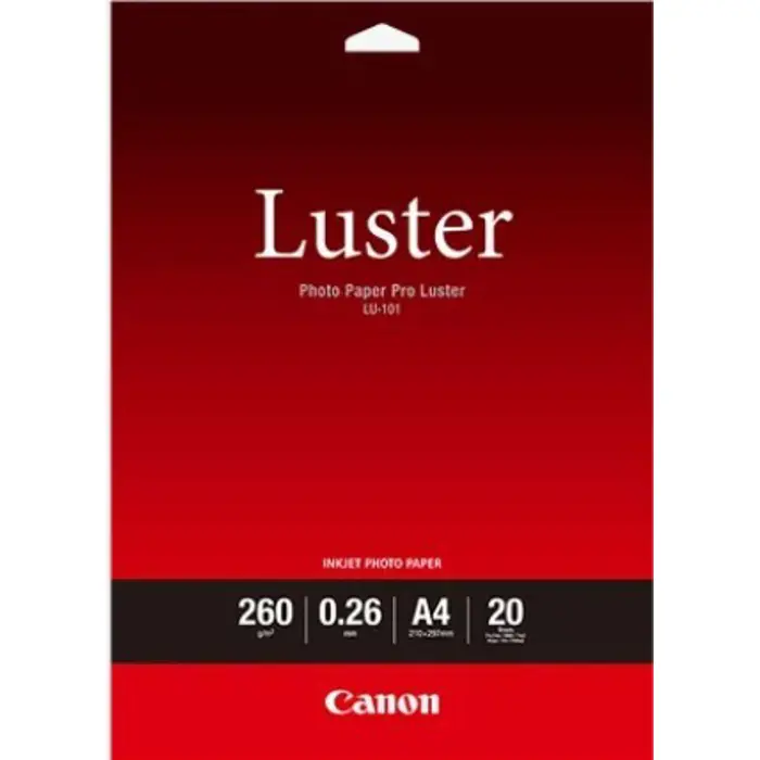 Canon Photo Luster Paper LU101 - A4 - 20L, 6211B006