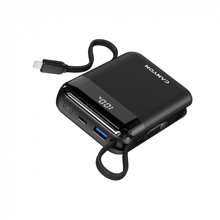 CANYON power bank OnPower 104 10000mAh Black, CNS-CPB104B