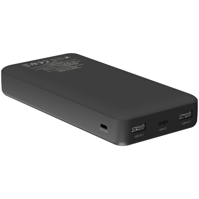 CANYON power bank OnPower 200 20000mAh Black, CNS-CPB200B