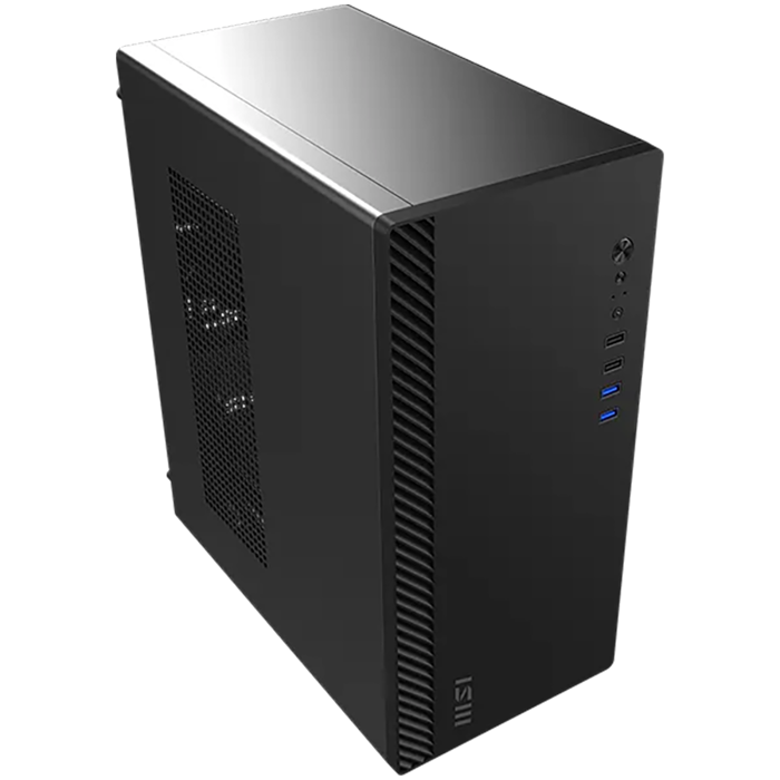 Chassis MSI PRO SHIELD M100P, Mini Tower, mATX, 1x 80 mm Preinstalled Fan, 2x USB 3.0, 2x USB 2.0, Audio Jack, 312 x 166 x 354 mm, PRO SHIELD M100P