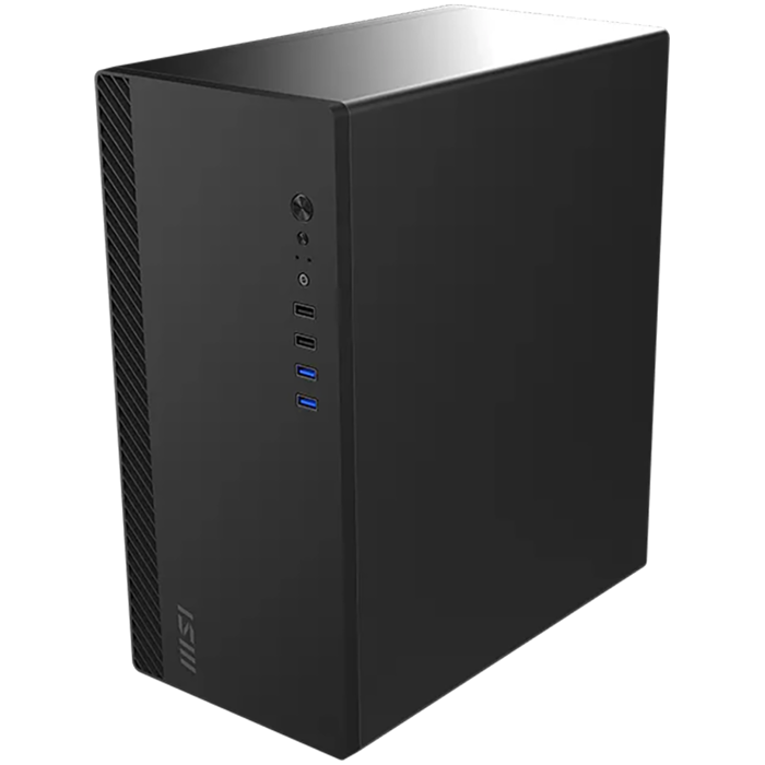 Chassis MSI PRO SHIELD M100P, Mini Tower, mATX, 1x 80 mm Preinstalled Fan, 2x USB 3.0, 2x USB 2.0, Audio Jack, 312 x 166 x 354 mm, PRO SHIELD M100P