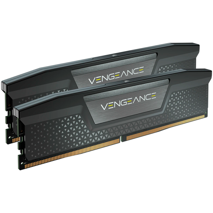 CORSAIR DDR5, 5200MT/s 32GB 2x16GB DIMM, 40-40-40-77, Std PMIC, AMD EXPO, VENGEANCE DDR5 Cool Grey Heatspreader, Black PCB, 1.25V, CMK32GX5M2B5200Z40