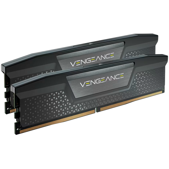 CORSAIR DDR5, 6000MT/s 32GB 2x16GB DIMM, 40-40-40-77, Std PMIC, XMP 3.0, VENGEANCE DDR5 Black Heatspreader, Black PCB, 1.35V, CMK32GX5M2B6000C40