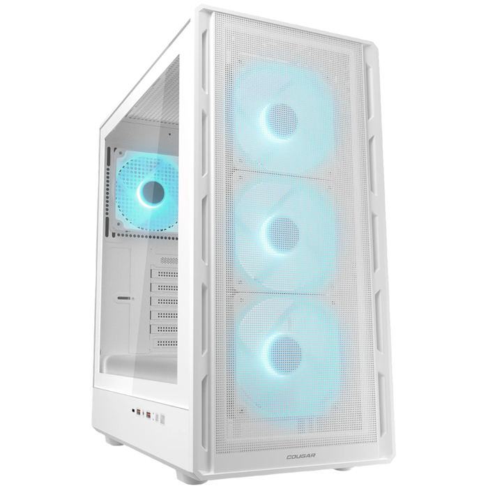 COUGAR AIRFACE PURE PRO PC Case, Mid Tower, White, CGR-2GA5W-P
