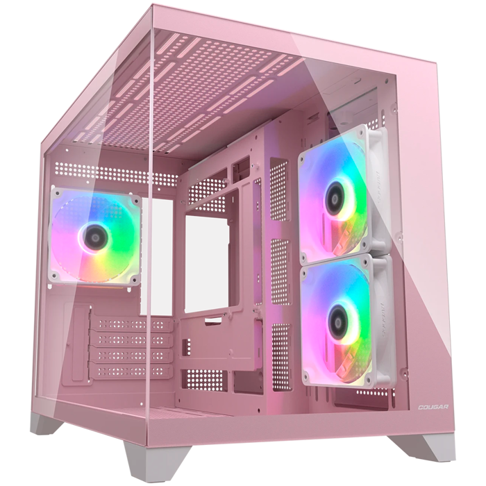 COUGAR FV150 Mini RGB PC Case, Mid tower, Pink, CGR-2QA6P-RGB