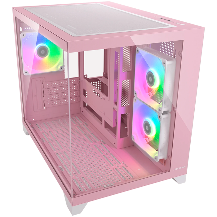 COUGAR FV150 Mini RGB PC Case, Mid tower, Pink, CGR-2QA6P-RGB