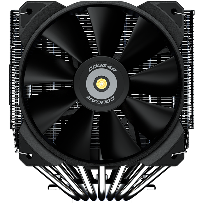Cougar I Forza 135 I Dual Tower Air Cooling I 128 x 140 x 160mm / Reflow / 1x 140mm & 1x 120mm HDB fans incl. clips for 3rd fan / 1391g