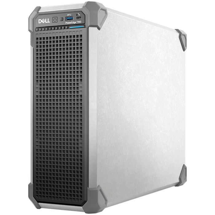 DELL EMC PowerEdge T160,3x3.5"+2x2.5",Intel Xeon 6 Performance 6315P(2.8G, 4C/4T,12MB,Turbo, 55W),16GB UDIMM 5600MT/s ECC, 2TB HDD SATA 7.2K 3.5",No RAID,No Controller,iDRAC9 Enterprise, 300W PS Cable