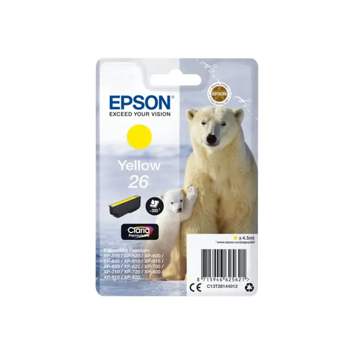 EPSON 26 yellow ink claria prem BLISTER