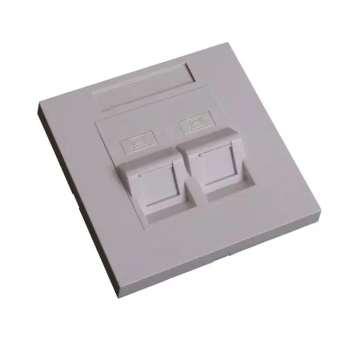 EuroLan modular wall sockets UTP into a wall (without keystones ), EUR-LY-FP14