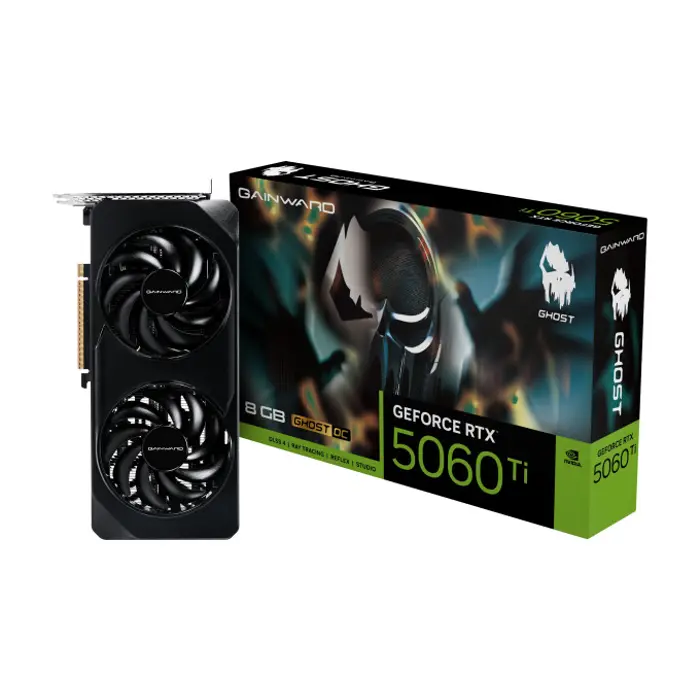 Gainward RTX 5060 TI Ghost OC 8GB GDDR7 128-bit, PCIe 5.0, 3×DP/HDMI, 78952
