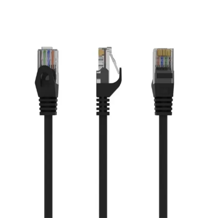 Gembird Cat6 UTP Patch cord, black, 1m, GEM-PP6U-1M_BK