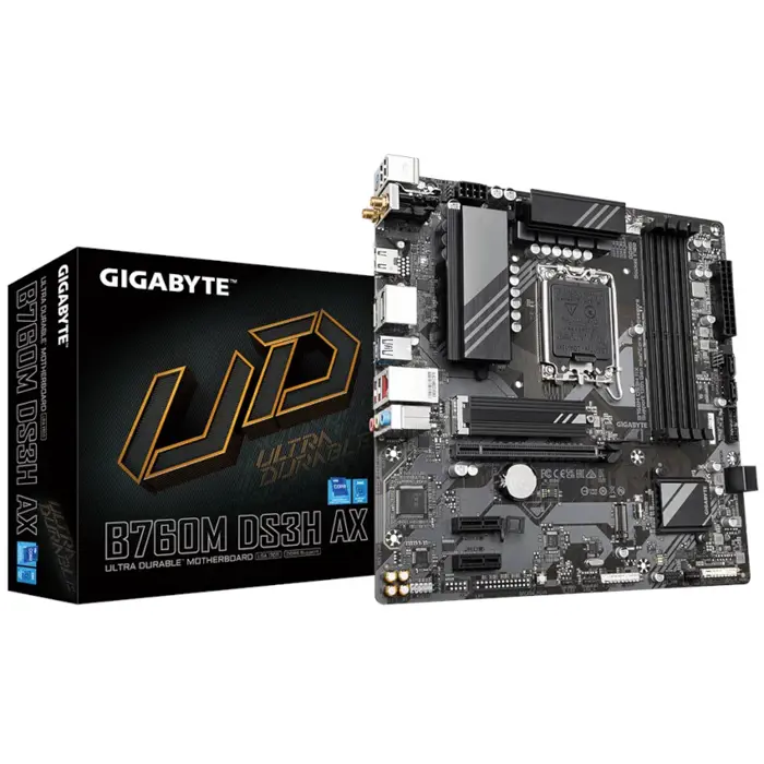 Gigabyte B760M DS3H AX, DDR5, s1700, mATX, 760M DS3H AX