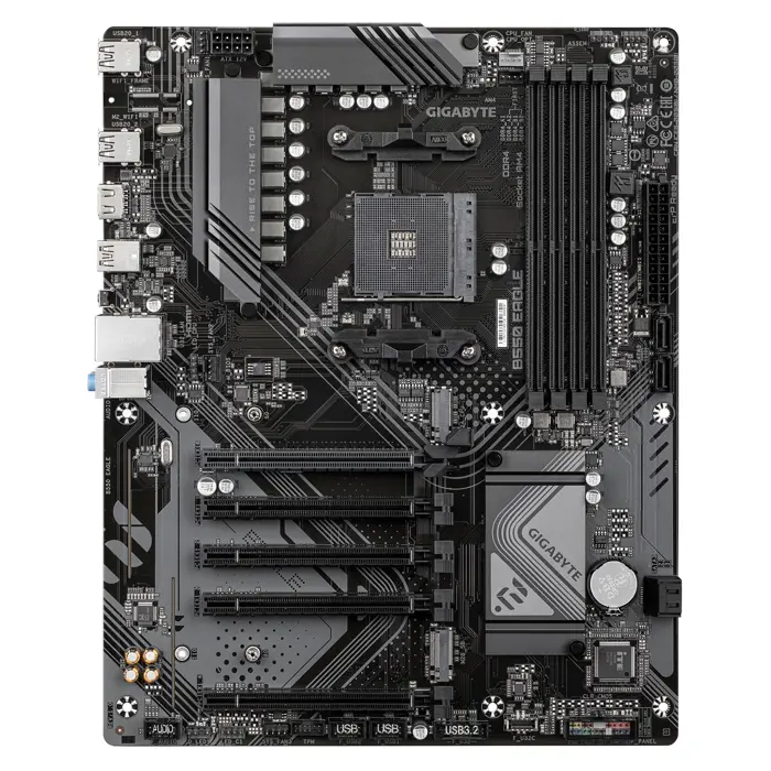 Gigabyte MB B550 Eagle, S.AM4, 4xDDR4/3200, PCIe 4.0, G-LAN, HDMI, USB-C, mATX, 77196