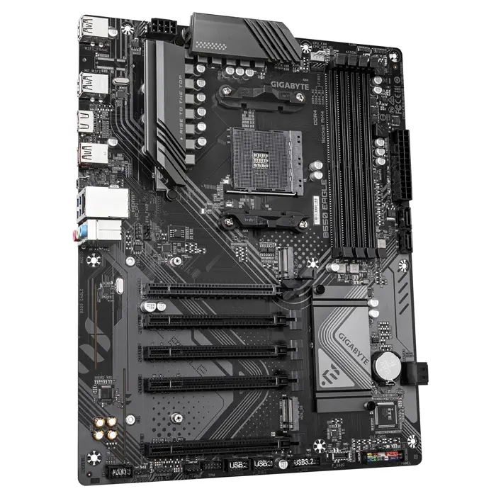 Gigabyte MB B550 Eagle, S.AM4, 4xDDR4/3200, PCIe 4.0, G-LAN, HDMI, USB-C, mATX, 77196