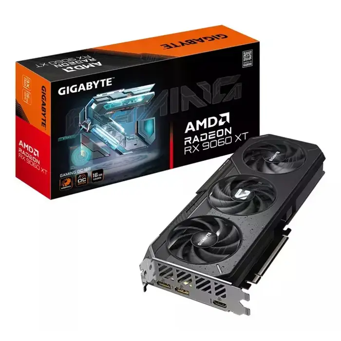 Gigabyte Radeon RX 9060 XT Gaming OC 16GB GDDR6, PCIe 5.0x16, HDMI/2×DP, 79004
