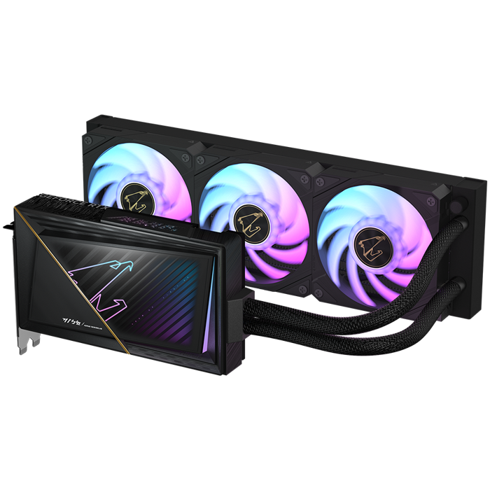 GIGABYTE Video Card NVIDIA GeForce RTX 5080 AORUS XTREME WATERFORCE 16G (16GB GDDR7/256bit, PCI-E 5.0, Recommended PSU 850W, 16Pin Power connector, 3x DP, 1x HDMI), Black/Grey, GV-N5080AORUSX W-16GD