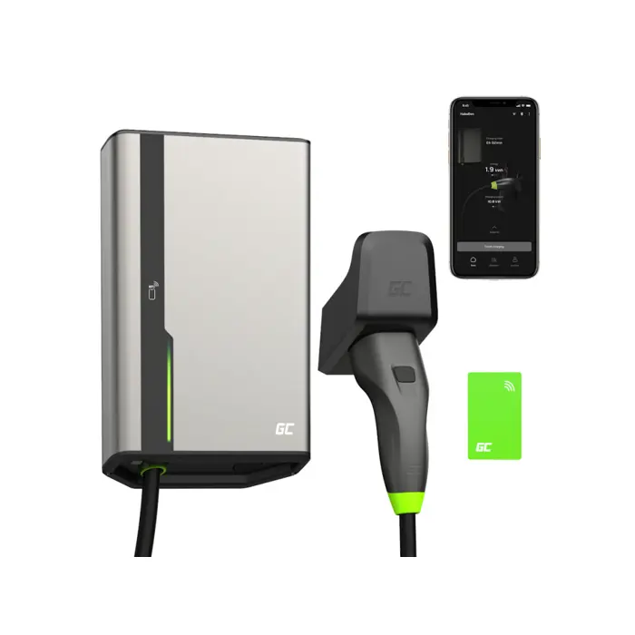 Green Cell (EVGC021B2275) HabuDen 22kW 32A, punjač Tip 2 za punjenje električnih vozila i Plug-In hibrida, 7.5m, GC App, BT/WiFi, 76314