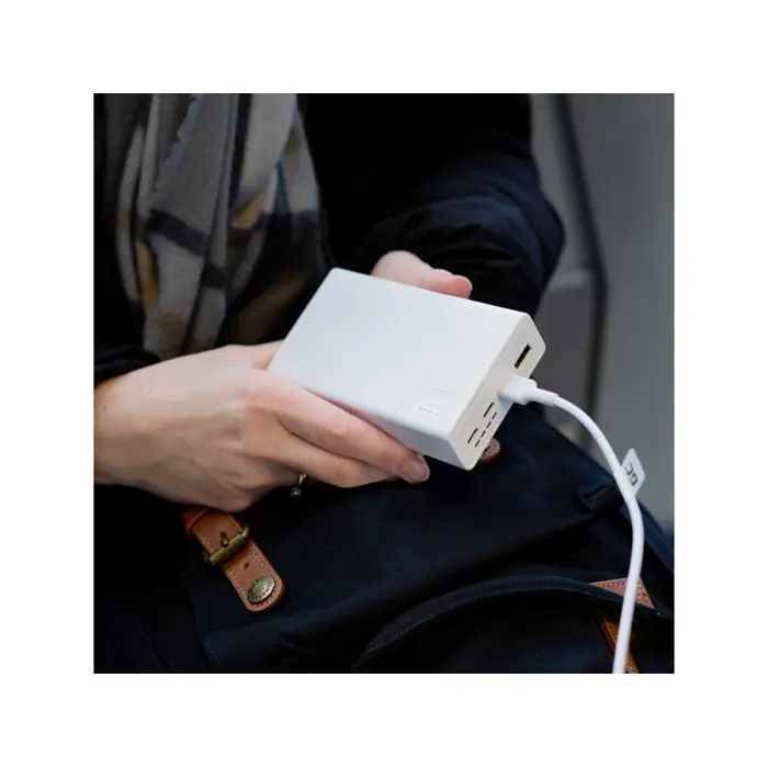 Green Cell GC PowerPlay 20S powerbank 20000mAh 22.5W PD USB C, 3x USB-C, USB-A, Fast Charging, bijeli, 67536