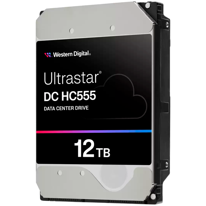 HDD Server WD Ultrastar DC HC555 12TB 512e SE, 3.5", 512MB, 7200 RPM, SATA, NP3, SKU: 0B48720, WUH722012CLE6L4