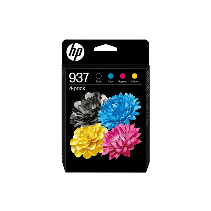 HP 937 CMYK Original Ink Cartridge 4-Pac