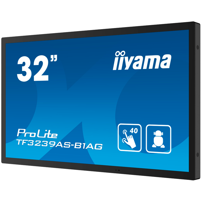 IIYAMA LFD TF3239AS-B1AG 32" 12pt Open Frame PCAP interactive large format display 500 cd/m² 8ms projective capacitive 12 points touch through-glass, temperature sensor with fan control, TF3239AS-B1A