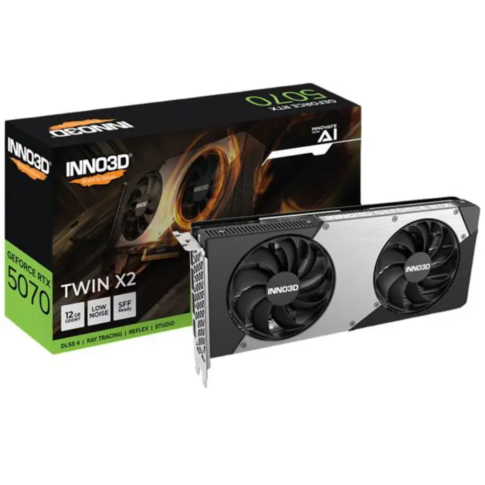 INNO3D GeForce RTX 5070 TWIN X2, 12GB GDDR7, INO-N50702-12D7-1950