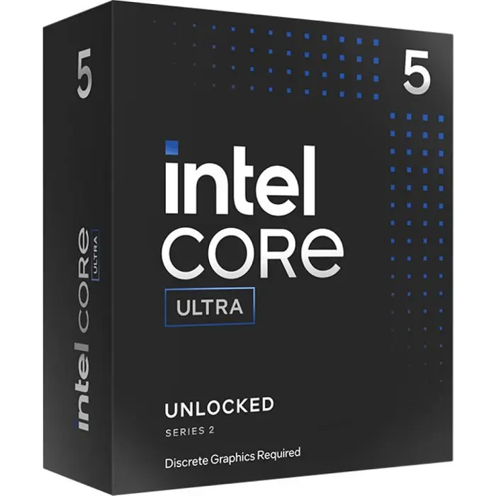 Intel Ultra 5 245kf, 4,2/5.2GHz,6P/8E, LGA1851, BX80768245KF