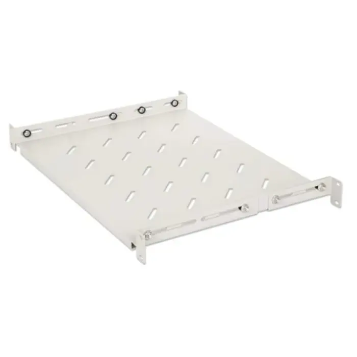 Intellinet 19" Shelf with Variable Rails for Fixed Mounting, Shelf Depth 350 mm, Gray, MNI-713726