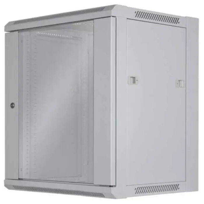 Intellinet 19" Wallmount Cabinet, 12U, 450 mm (17.7 in.) Depth, Gray, MNI-711876