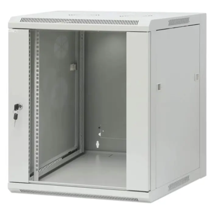 Intellinet 19" Wallmount Cabinet, 12U, 600 mm (23.6 in.) Depth, Gray, MNI-711890