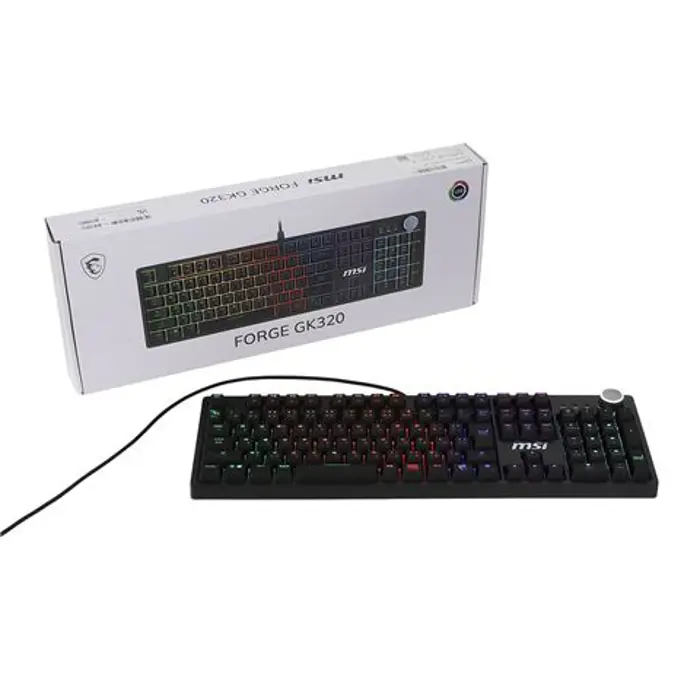 KB MSI FORGE GK320 RED US, S11-04US2F1-HH9