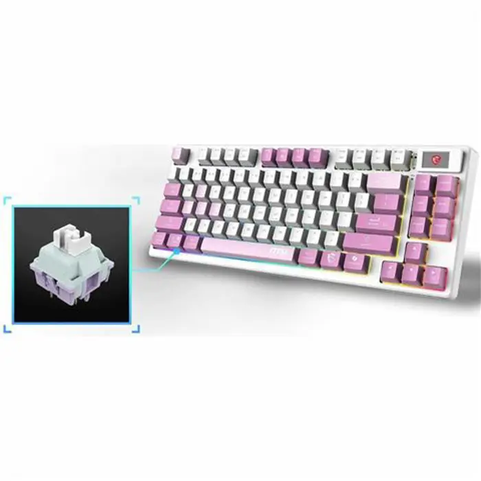 KB MSI FORGE GK600 TKL W VIOLET US, S11-43USQ01-HH9