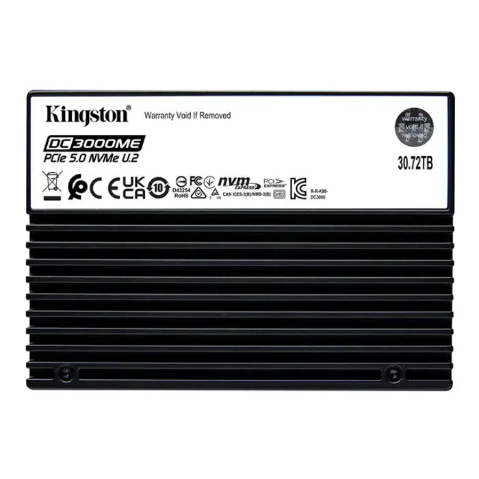 KINGSTON 30.72TB DC3000ME U.2 PCIe SSD, SEDC3000ME/30T7