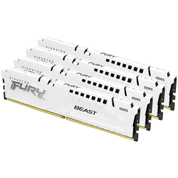 Kingston DRAM 64GB 5600MT/s DDR5 CL40 DIMM (Kit of 4) FURY Beast White XMP EAN: 740617335149