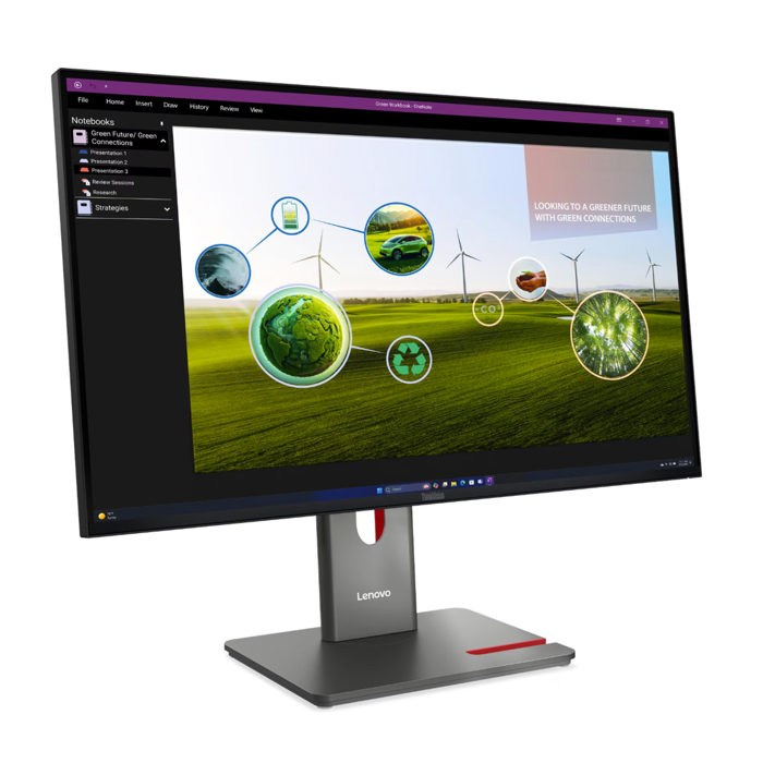 Lenovo P27Q-40 QHD IPS, HDMI, DP, USB-C, pivot, 64A7GAT6EU
