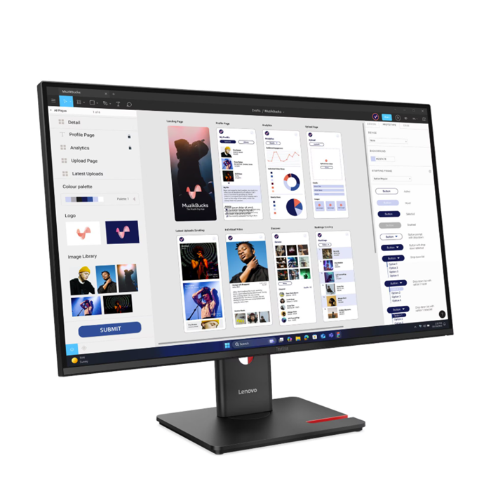 Lenovo T32UD-40 UHD IPS, HDMI, DP, USB-C, pivot, 64B0GAT1EU