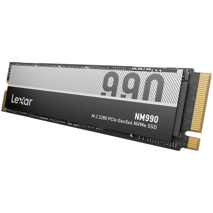 LEXAR NM990 2TB PCIe Gen5 x4 M.2 NVMe up to 14000 MB/s read and 10000 MB/s write, LNM990X002T-RNNNG