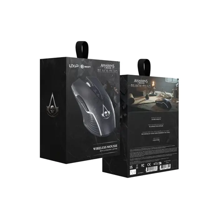 LEXIP BLACK FLAG RESYNCED TATOO MOUSE, UBXLXMS0004