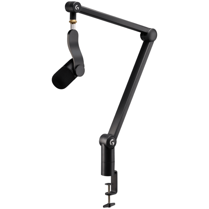 LOGITECH G Yeticaster GX Dynamic RGB Gaming Mic with LIGHTSYNC and Premium Desktop Microphone Boom Arm - BLACK - USB - N/A - WWi-9006 - EMEA, 988-000586