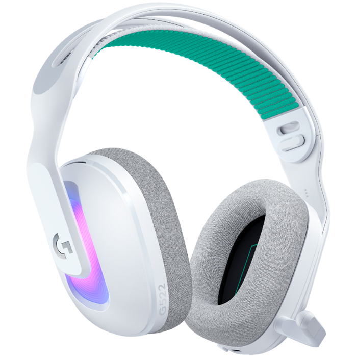LOGITECH G522 LIGHTSPEED Wireless Gaming Headset - WHITE - EMEA28i-935 - 2.4GHZ, 981-001550