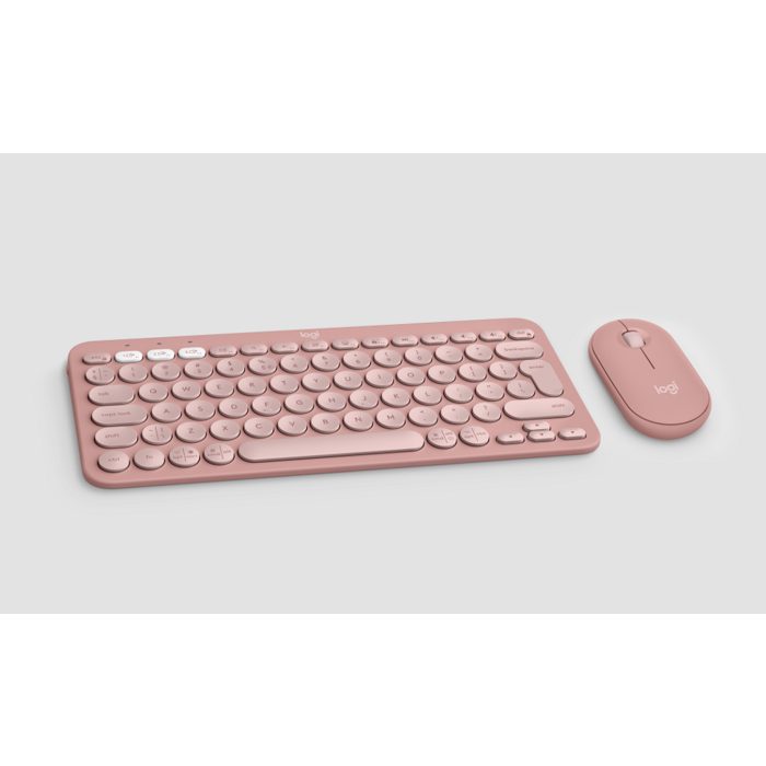 Logitech Pebble 2 Combo za Mac, rozi, 920-012241