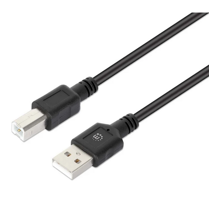 Manhattan kabel za printer USB2.0 AM/BM, 2m, crni, 356831