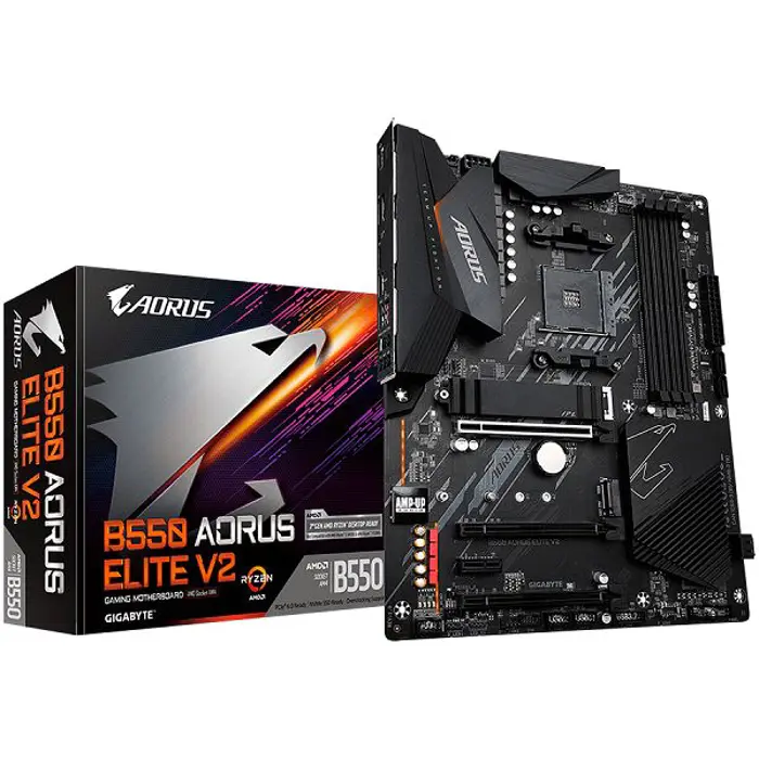 Matična ploča GIGABYTE B550 AORUS ELITE V2 DDR4 (Socket AM4, 4x DDR4 up to 128GB, 1x PCI--Ex16x16 CPU, 3x PCI-Ex16 x2, x1_2,x1_1 Chipset, 2x M.2, 4x SATA 6Gb/s, 1xDP, 1xHDMI, 2x USB Gen2, 3x USB G