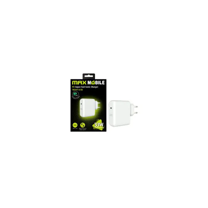 MAXMOBILE KUĆNI PUNJAČ PD SUPER FAST SONIC CHARGE TYPE C, TR-307 33W